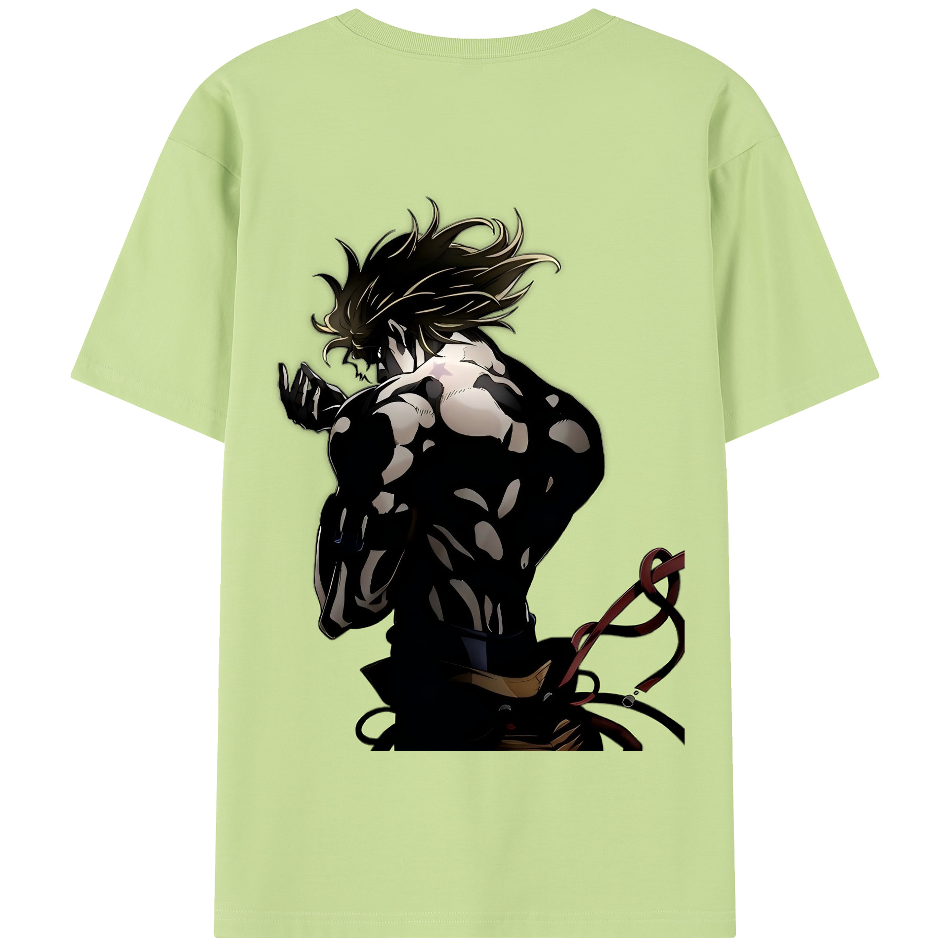 （画像用） ジョジョの奇妙な冒険 ディオ?ブランドー JoJo's Bizarre Adventure Dio Brando 綿100％半袖Tシャツ（背面プリント）